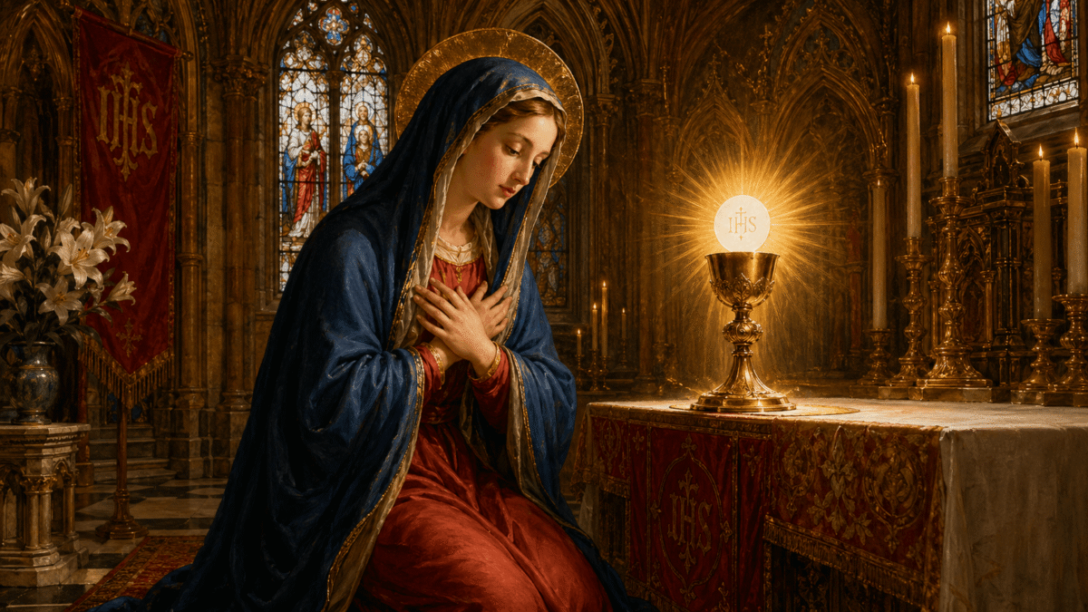 Maria e a eucaristia: a mãe que guia ao pão de vida