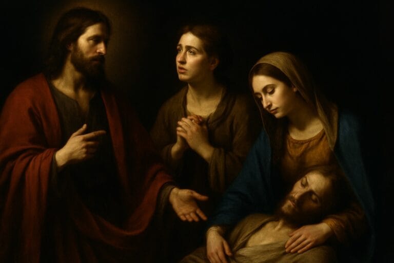 Ego sum resurrection et vita: marta, Maria e lázaro e a fé que ressuscita.