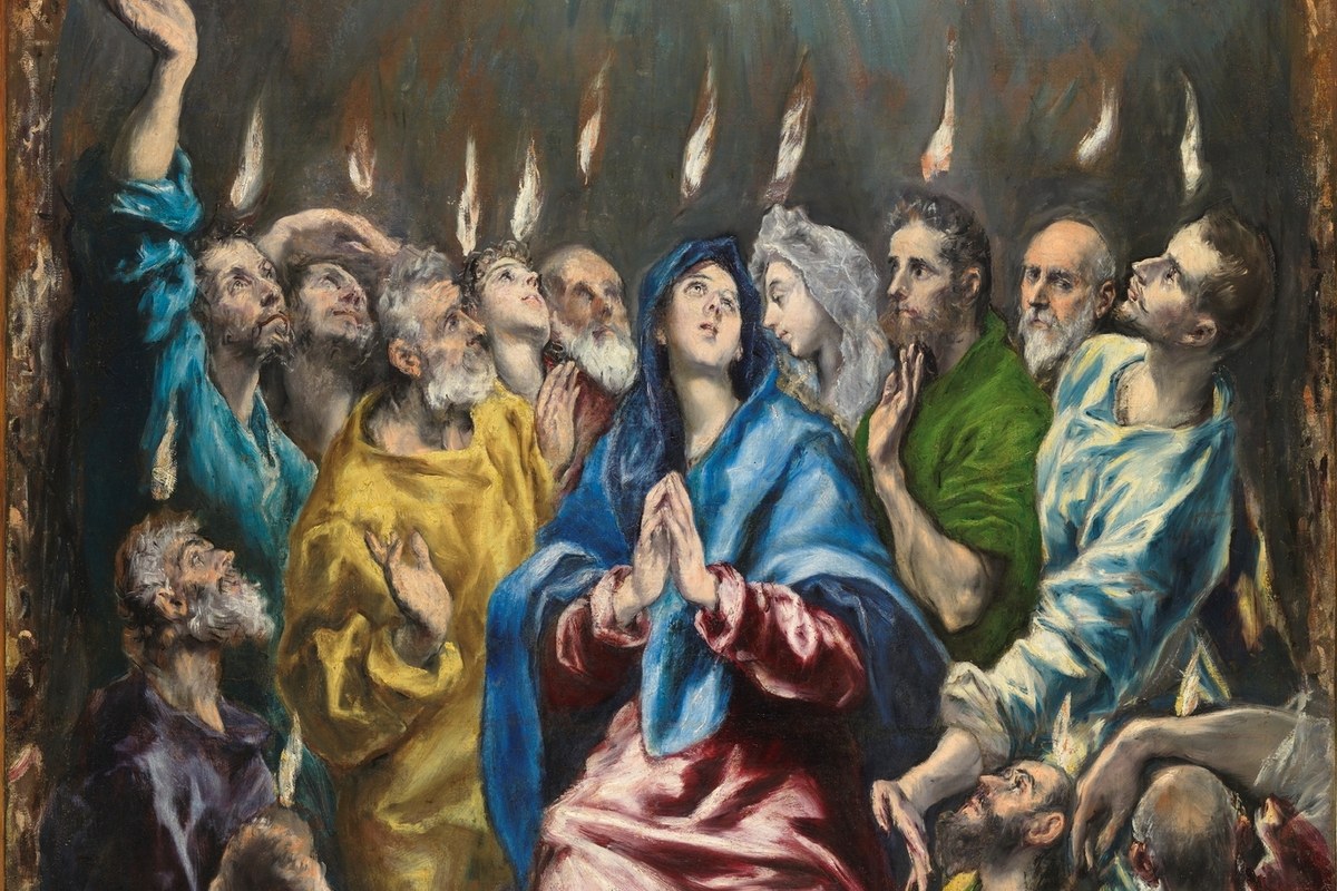 Efusão do Espírito Santo, Maria e Pentecostes